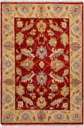 handmade Traditional Kafkaz Red Ivory Hand Knotted RECTANGLE 100% WOOL area rug 2 x 3